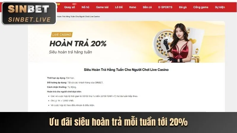 Giải đấu thể thao độc quyền tại Sun Casino
